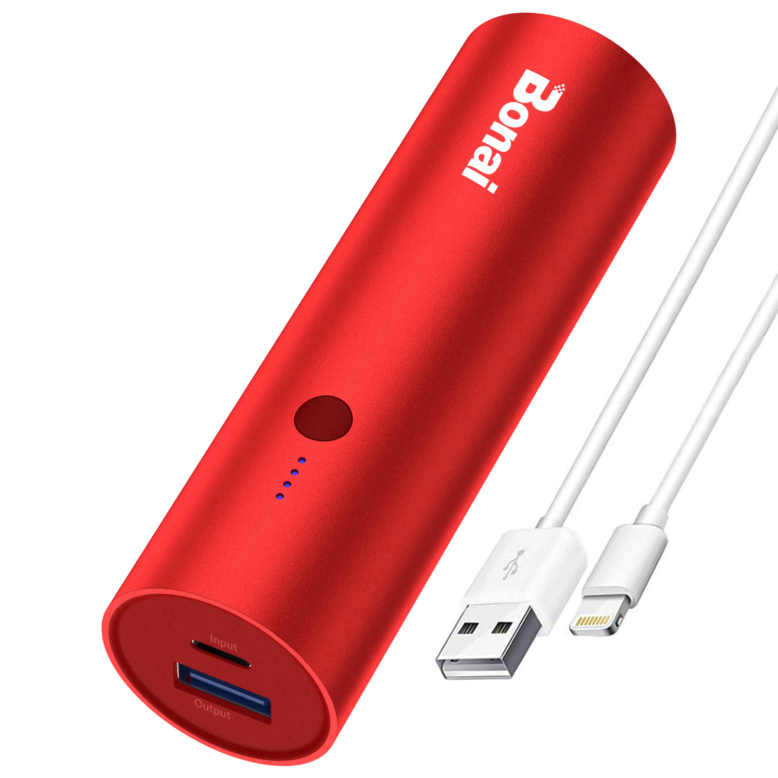 Portable charger 5000mAh red