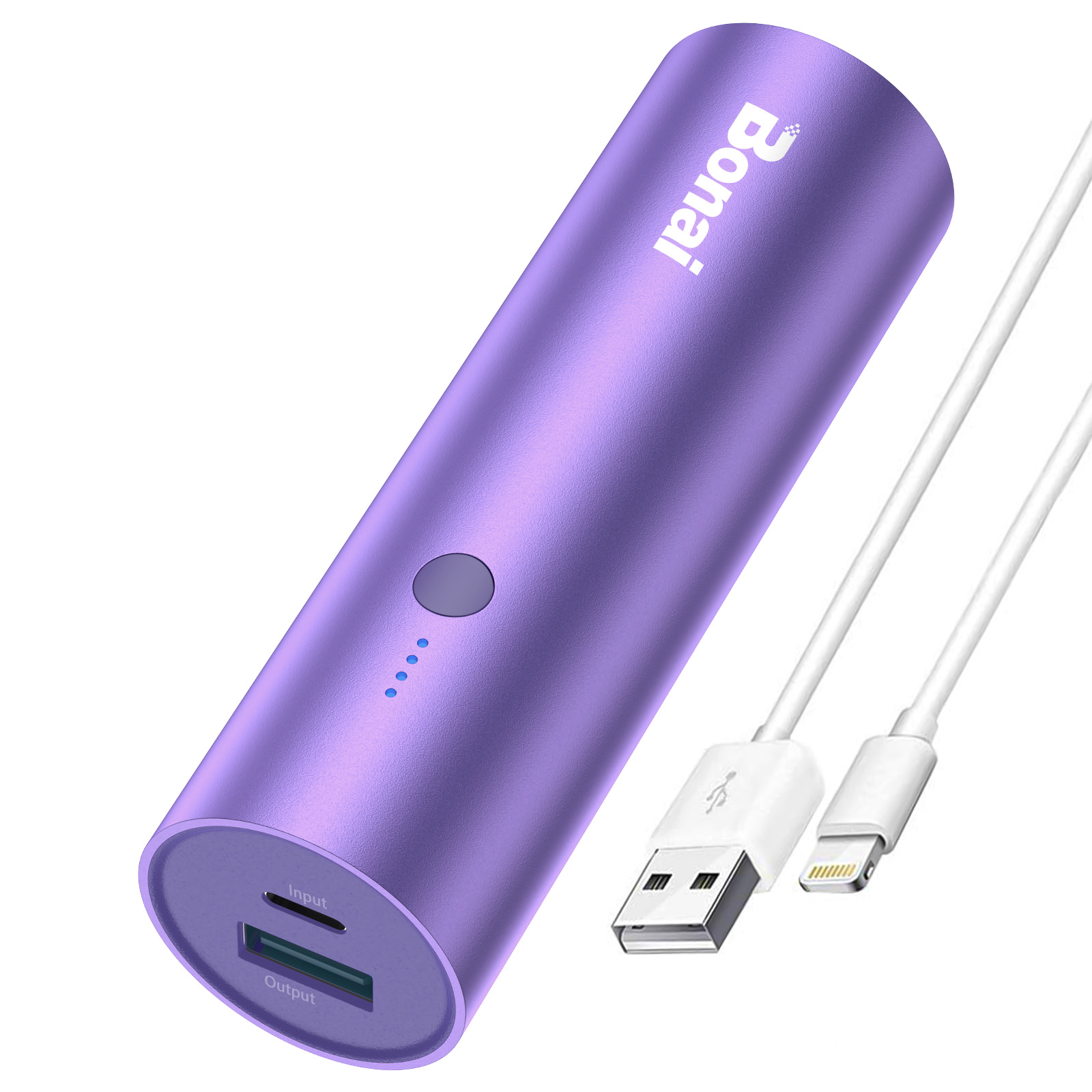 Portable charger 5000mAh purple